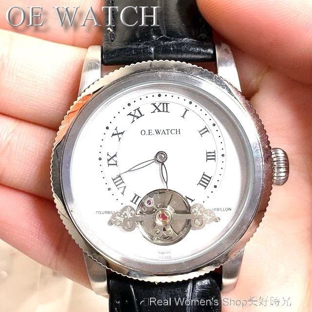 O.E.WATCH 收藏款 春宮機械錶 復古簡約 陀飛輪 羅馬刻度 錶背可動春宮圖 送禮收藏 商務自用 品味 機械錶 男-細節圖4