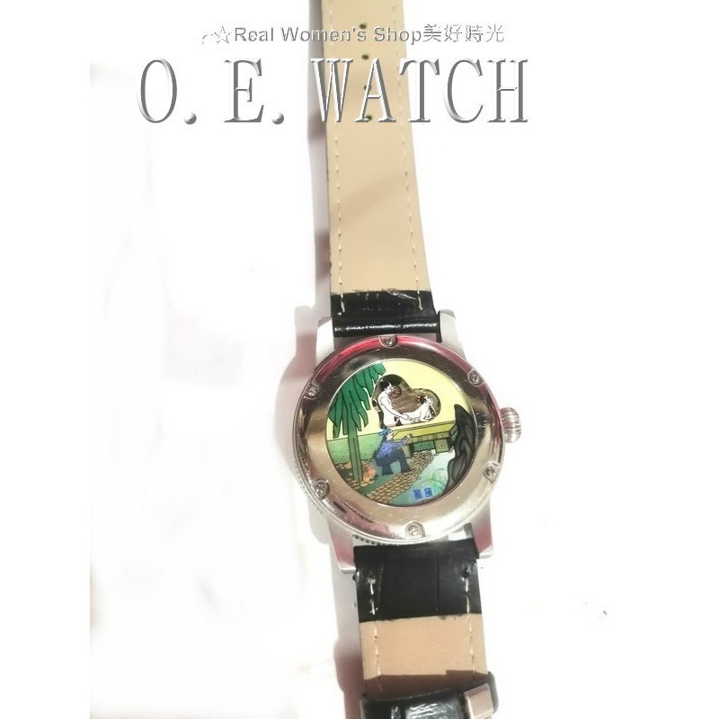 O.E.WATCH 收藏款 春宮機械錶 復古簡約 陀飛輪 羅馬刻度 錶背可動春宮圖 送禮收藏 商務自用 品味 機械錶 男-細節圖7