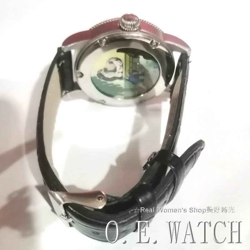 O.E.WATCH 收藏款 春宮機械錶 復古簡約 陀飛輪 羅馬刻度 錶背可動春宮圖 送禮收藏 商務自用 品味 機械錶 男-細節圖8