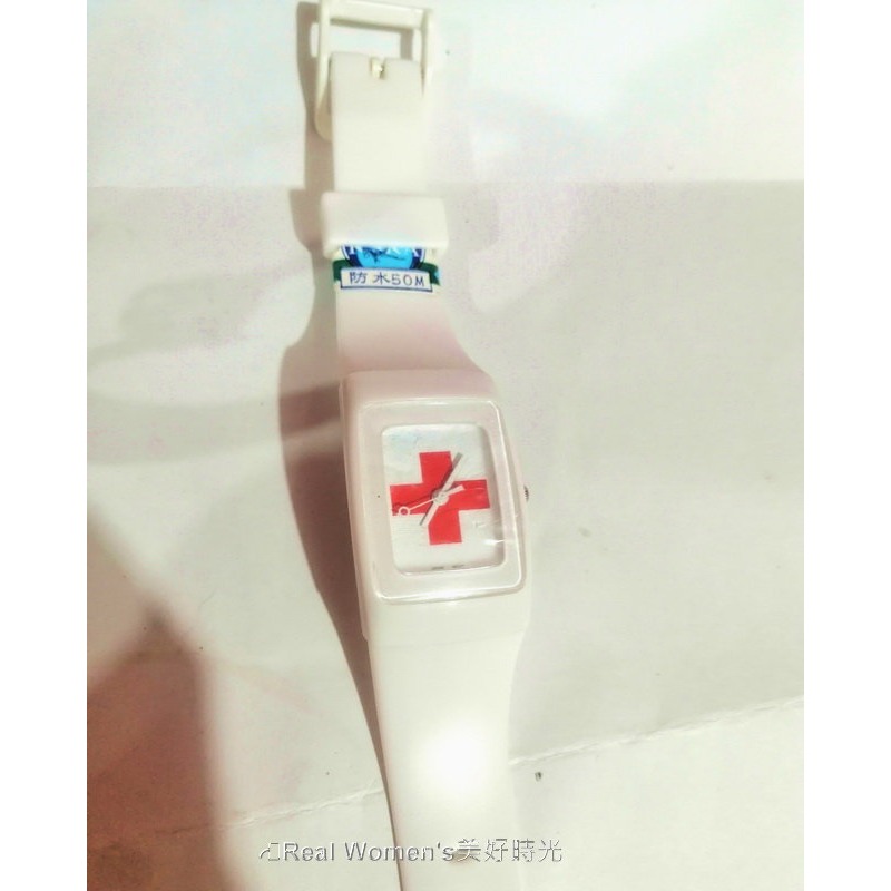 超薄 十字架錶 類SWATCH款風格造型 白底紅十字 防水抗臭耐汗 矽膠錶帶 男錶 女錶 運動錶-細節圖10
