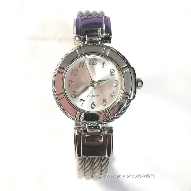 OMXUS 名媛淑女錶(夏利豪款型羅馬鋼索鍊帶) 金銀相間 銀刻 數字 多款可選 時尚百搭 女錶-規格圖11