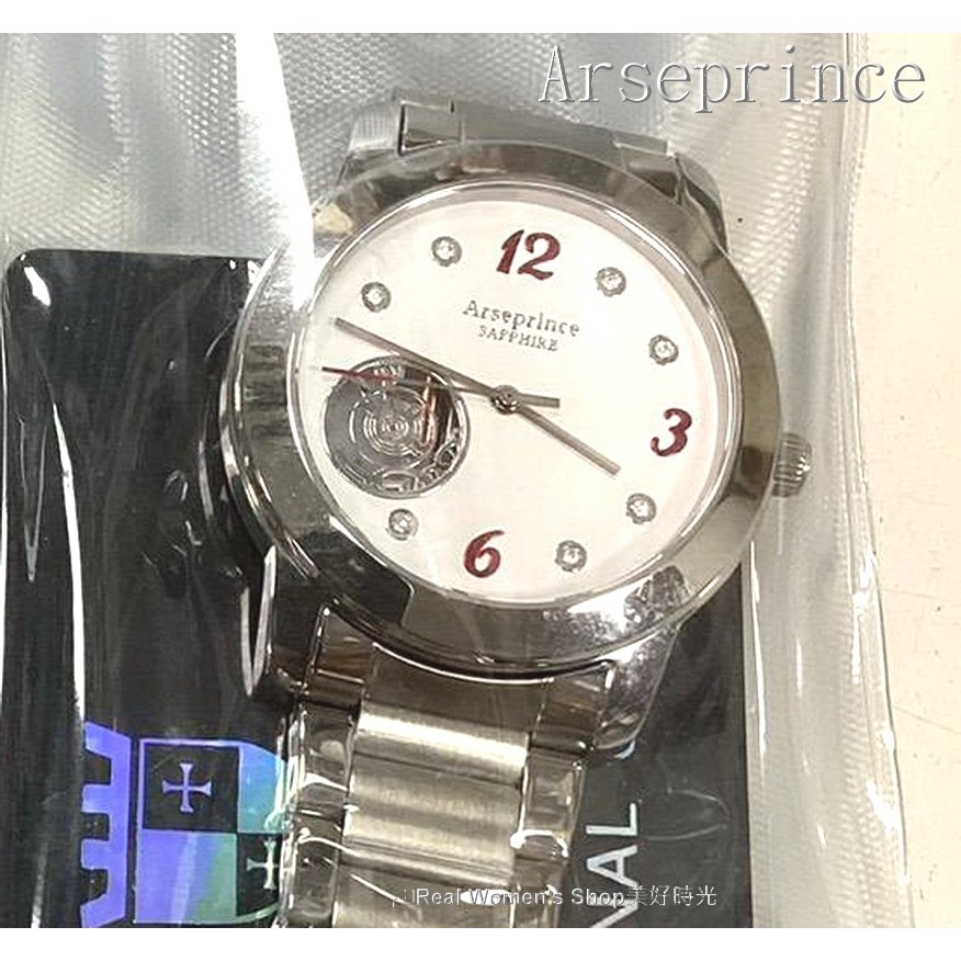 Arseprince 亞瑟王子 黑騎士機械鏤空面盤  藍寶石水晶鏡面  不鏽鋼帶 中性錶 男錶.女錶皆適用-細節圖11