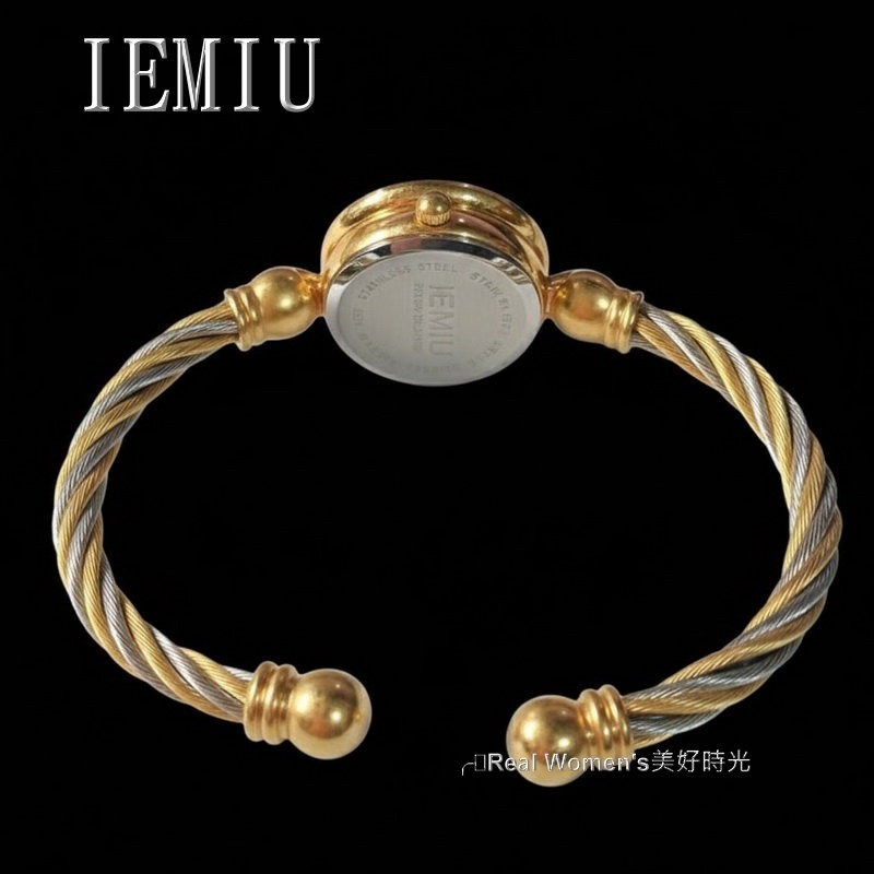 IEMIU 時尚經典優雅 手環錶 羅馬鋼索可調節式手環錶帶 經典日常百搭 淑女錶-細節圖11