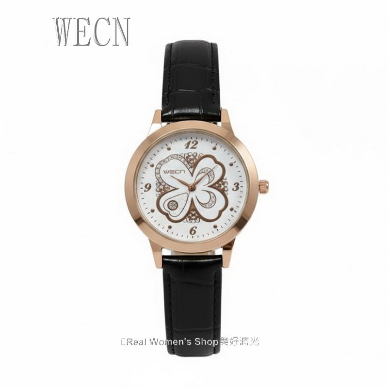 WECN 夢幻四葉草-希望、信心、愛情和幸運 玫瑰金框 時尚名媛 淑女錶(多色可選-規格圖11