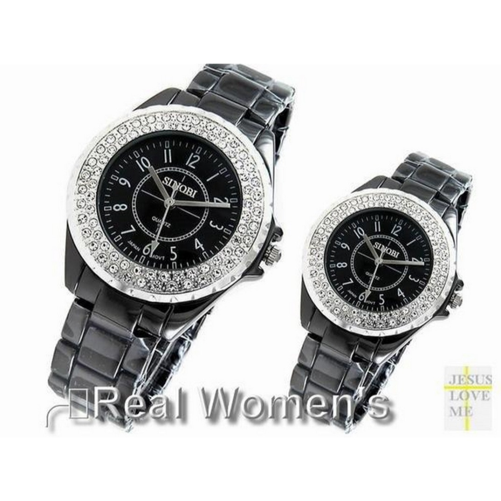 SINOBI 情人鑚對錶類香奈爾J12款 陶瓷錶 男錶 女錶 對錶(單隻)-細節圖4