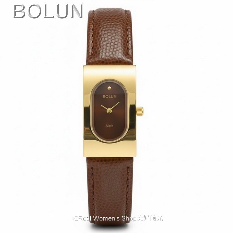 人氣爆款！BOLUN 金邊雅致麗人錶 長方形高雅簡約面盤 氣質爆棚超百搭款 全色可選 名媛淑女錶-規格圖10