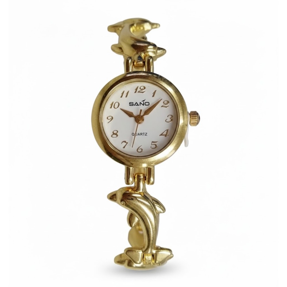 【🐬海豚戀語】人魚姬.海豚鍊帶錶 超仙氣!精緻金/玫瑰金 女錶 時尚海豚手鏈設計 氣質優雅時尚錶-規格圖11