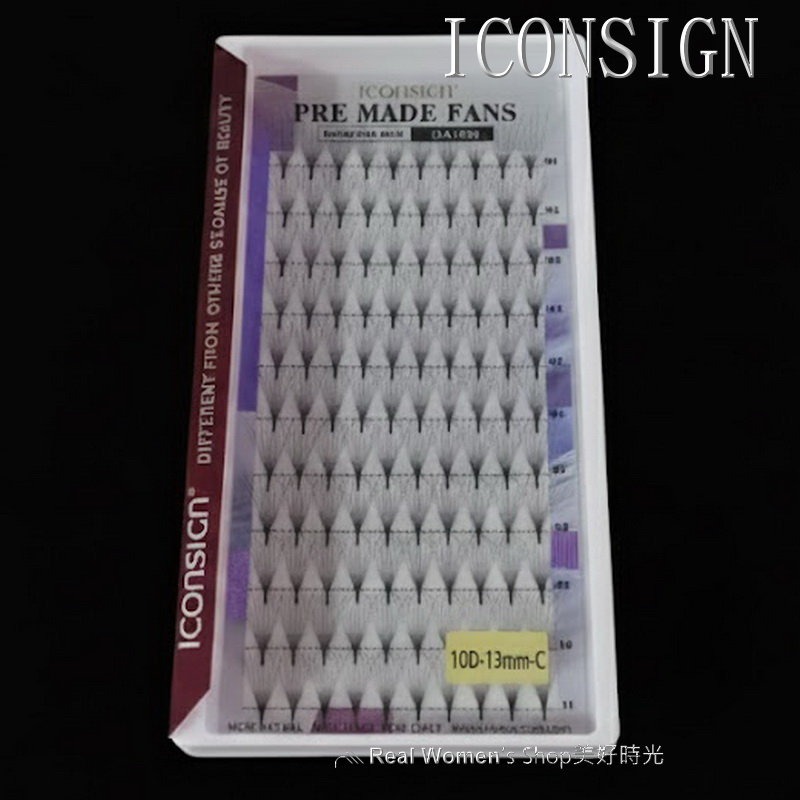 ICONSIGN 沙龍級美睫 專業 10D 仙子毛 110簇大容量 取毛不散、快速嫁接假睫毛 根軟不刺眼 美睫工作室愛-規格圖10