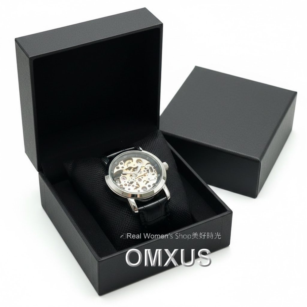 OMAX 復古金芯全鏤空手上鍊 機械錶 收藏款 輕巧 不需電池更環保 時尚百搭 男女通用-細節圖7