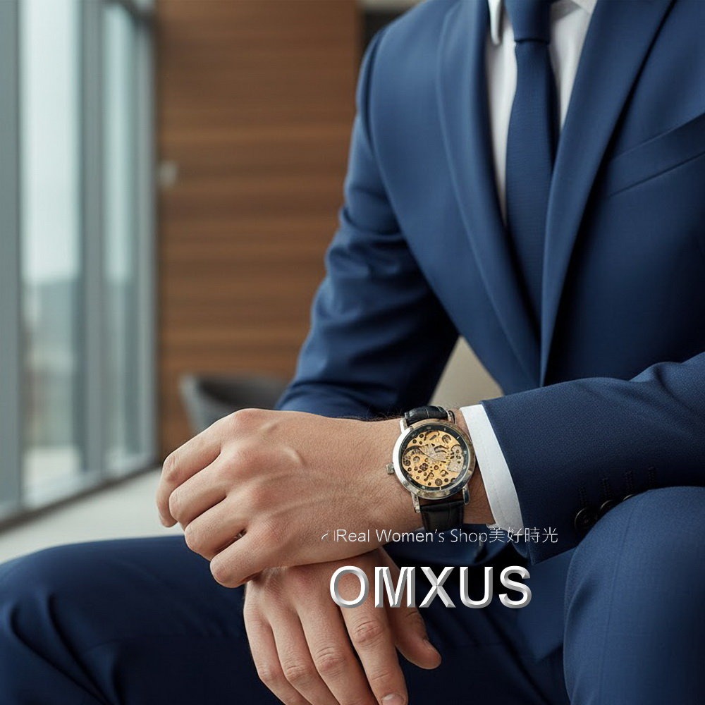 OMAX 復古金芯全鏤空手上鍊 機械錶 收藏款 輕巧 不需電池更環保 時尚百搭 男女通用-細節圖11