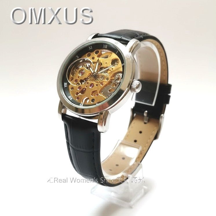 OMAX 復古金芯全鏤空手上鍊 機械錶 收藏款 輕巧 不需電池更環保 時尚百搭 男女通用-規格圖11