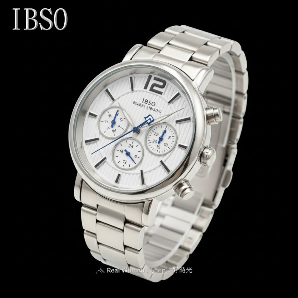 IBSO 愛彼斯諾 三眼日期.星期.24HR 多功能商務休閒型男錶 時尚百搭 送禮自用首選-細節圖3