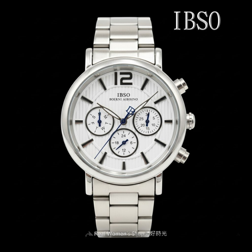 IBSO 愛彼斯諾 三眼日期.星期.24HR 多功能商務休閒型男錶 時尚百搭 送禮自用首選-細節圖7