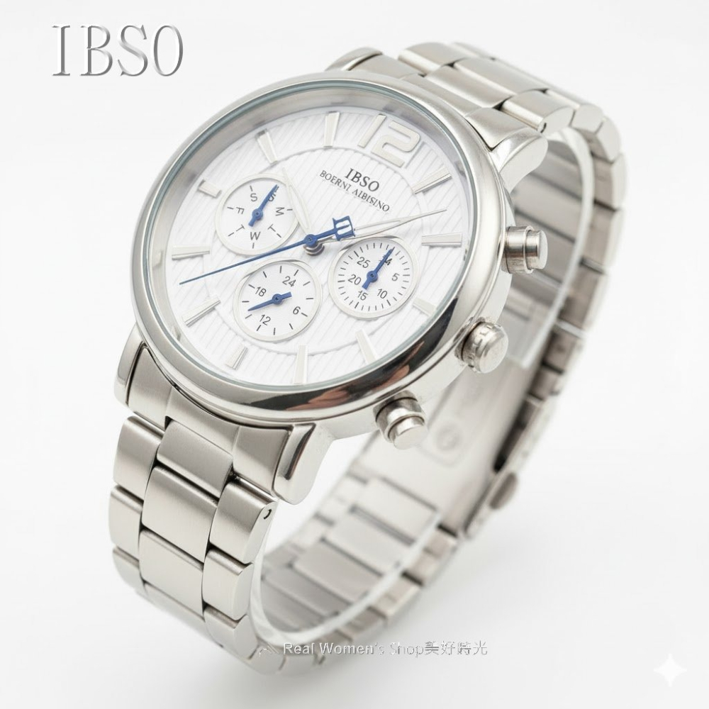 IBSO 愛彼斯諾 三眼日期.星期.24HR 多功能商務休閒型男錶 時尚百搭 送禮自用首選-細節圖8