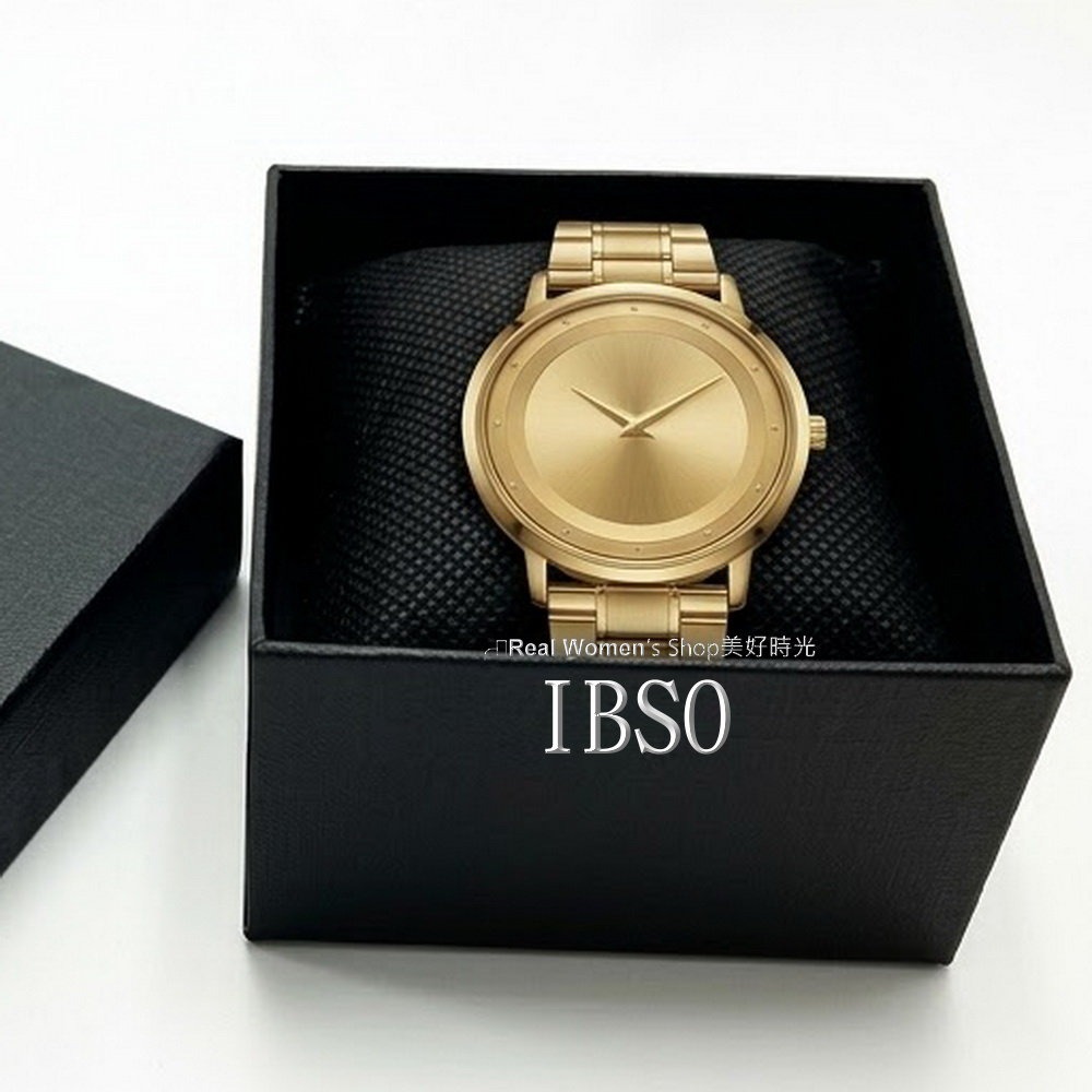 IBSO 簡約雅致中性錶 商務休閒時尚百搭 金/白 雙色可選 不銹鋼帶 男女通用  男錶 女錶 情侶對錶 送禮自用首選-細節圖10