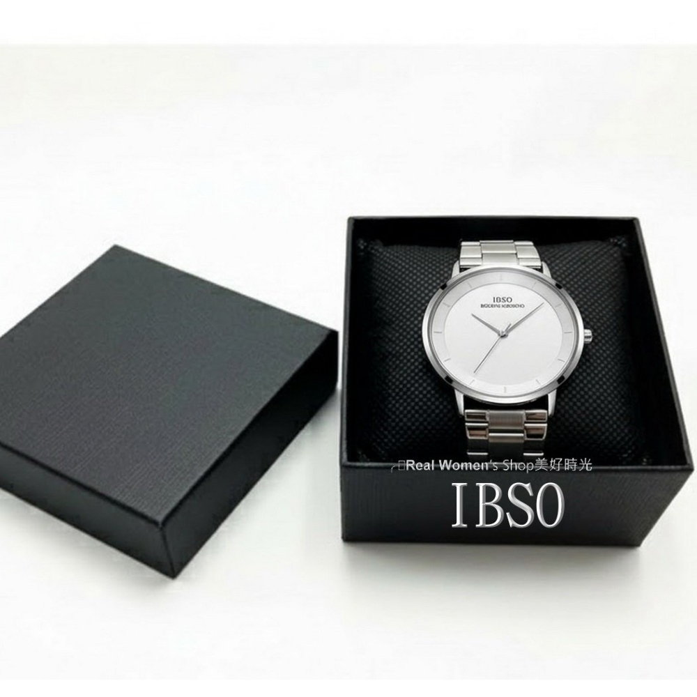 IBSO 簡約雅致中性錶 商務休閒時尚百搭 金/白 雙色可選 不銹鋼帶 男女通用  男錶 女錶 情侶對錶 送禮自用首選-細節圖11
