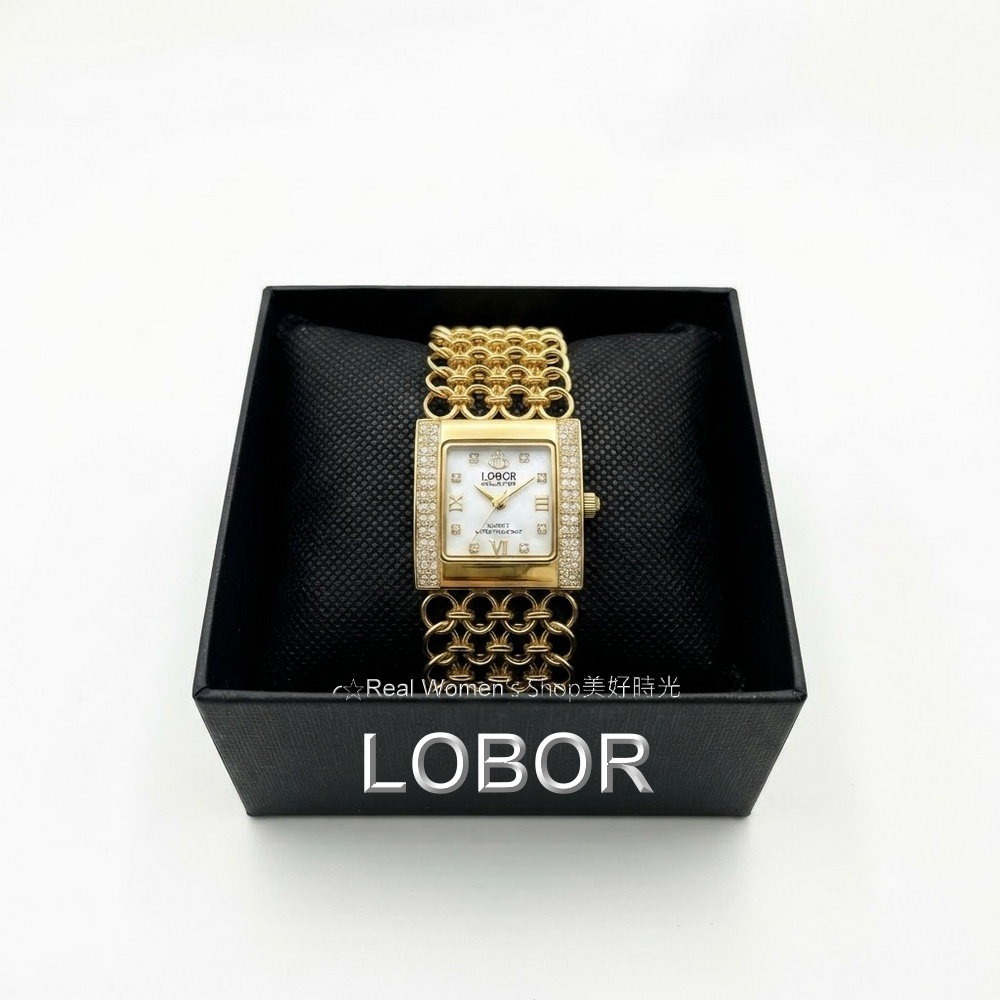 LOBOR 優雅時尚 玫瑰金 晶鑽手鍊錶 日本機芯 名媛女錶 日常百搭 送禮自用都超美-細節圖9