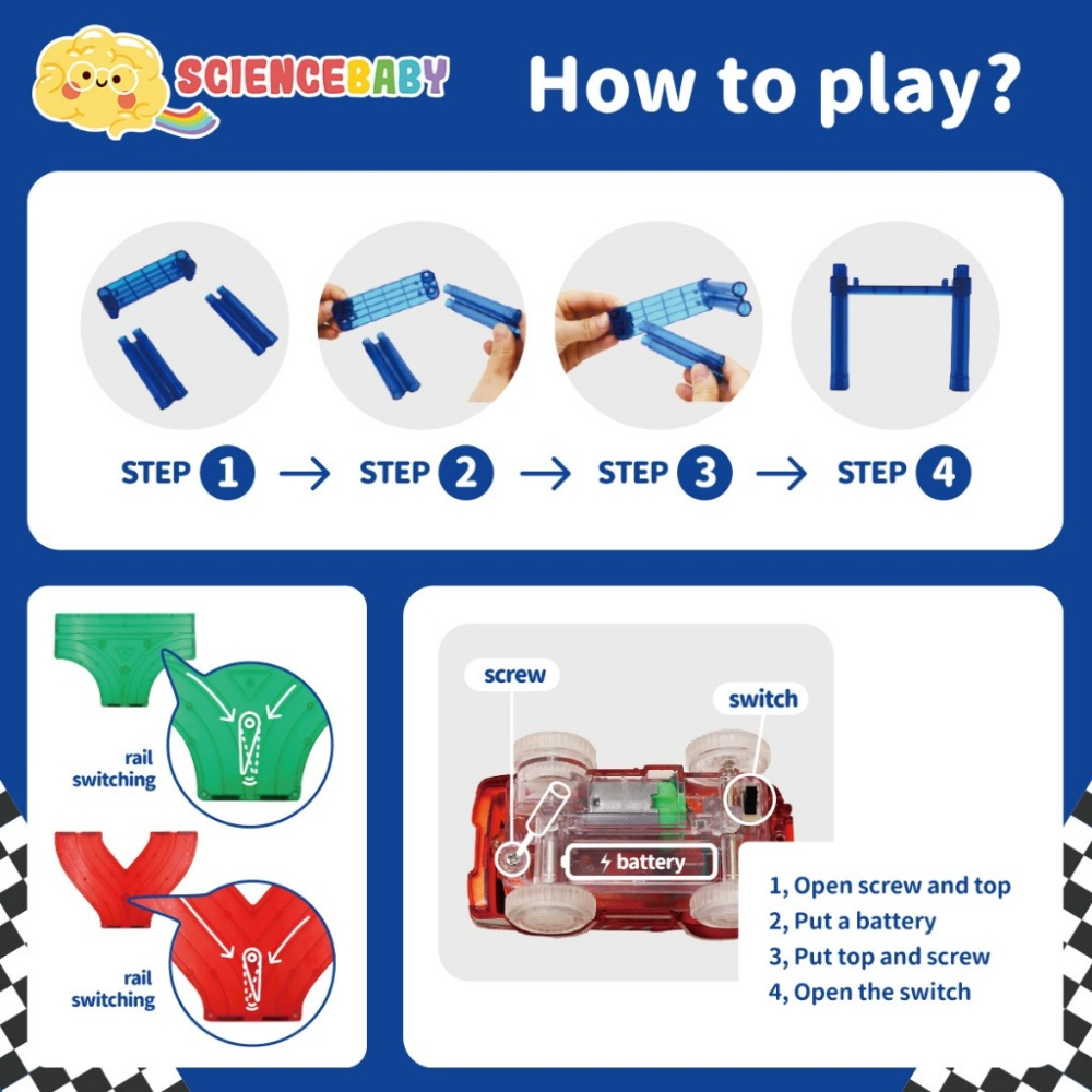 🌟《電動軌道車 112 PCS》🌟【Science Baby】-細節圖3