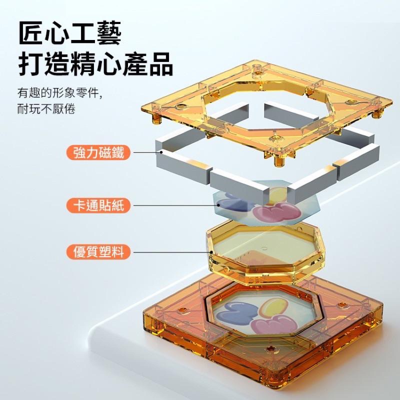 🌻歐嬰樂🌻🌟《彩色磁力片積木》🌟 邏輯玩具 益智玩具 拼裝積木 磁力片 霧面磁力片-細節圖4