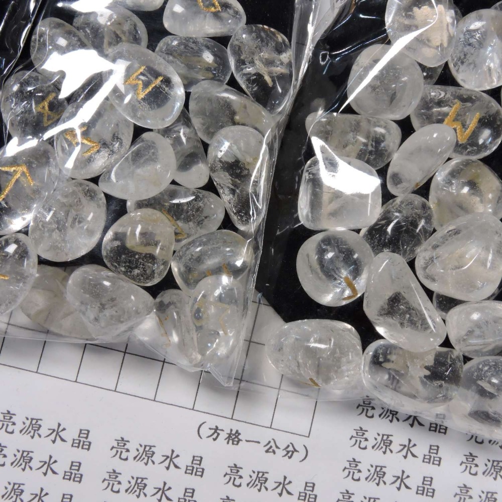 ~盧恩符石~白水晶、印度神石、天使石、彩瑪瑙~-細節圖3