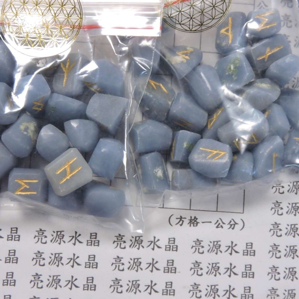 ~盧恩符石~白水晶、印度神石、天使石、彩瑪瑙~-細節圖11