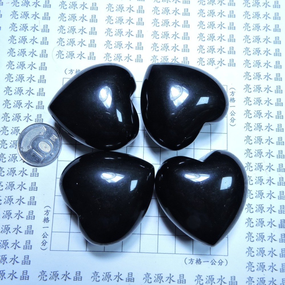 ~0116~黑曜岩愛心五公分~-細節圖2