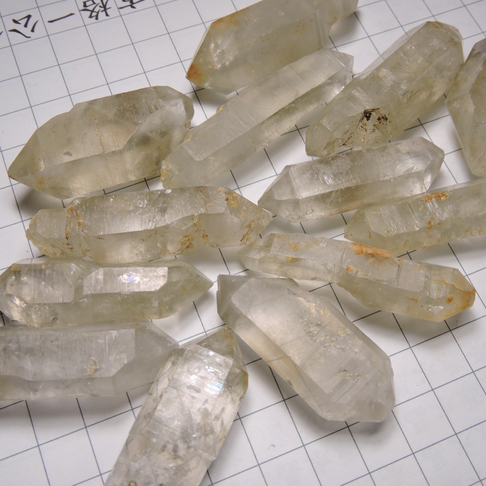 ~0121~煙茶晶雙尖水晶~3-5公分~隨機寄出~一次限購一支~-細節圖4