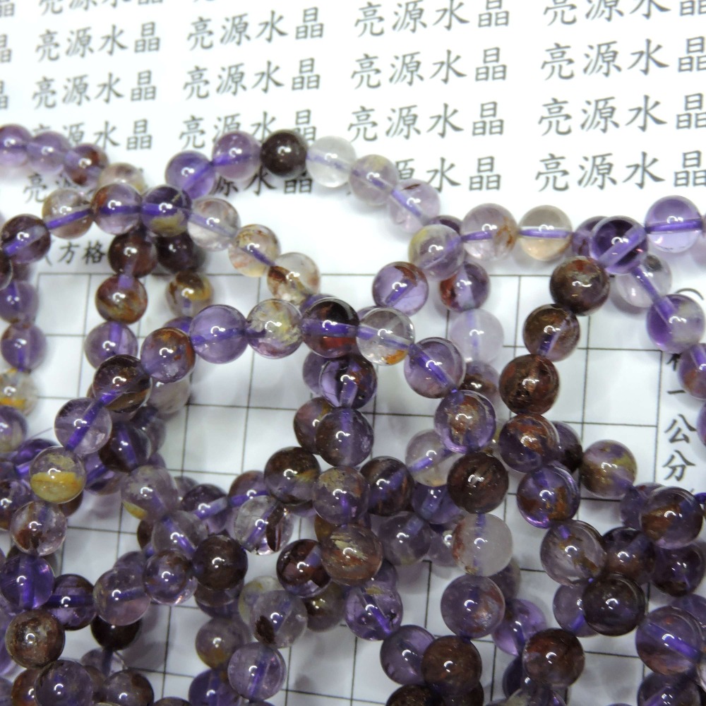 0831~紫幽靈-紫水晶幽靈手珠-8m--細節圖5
