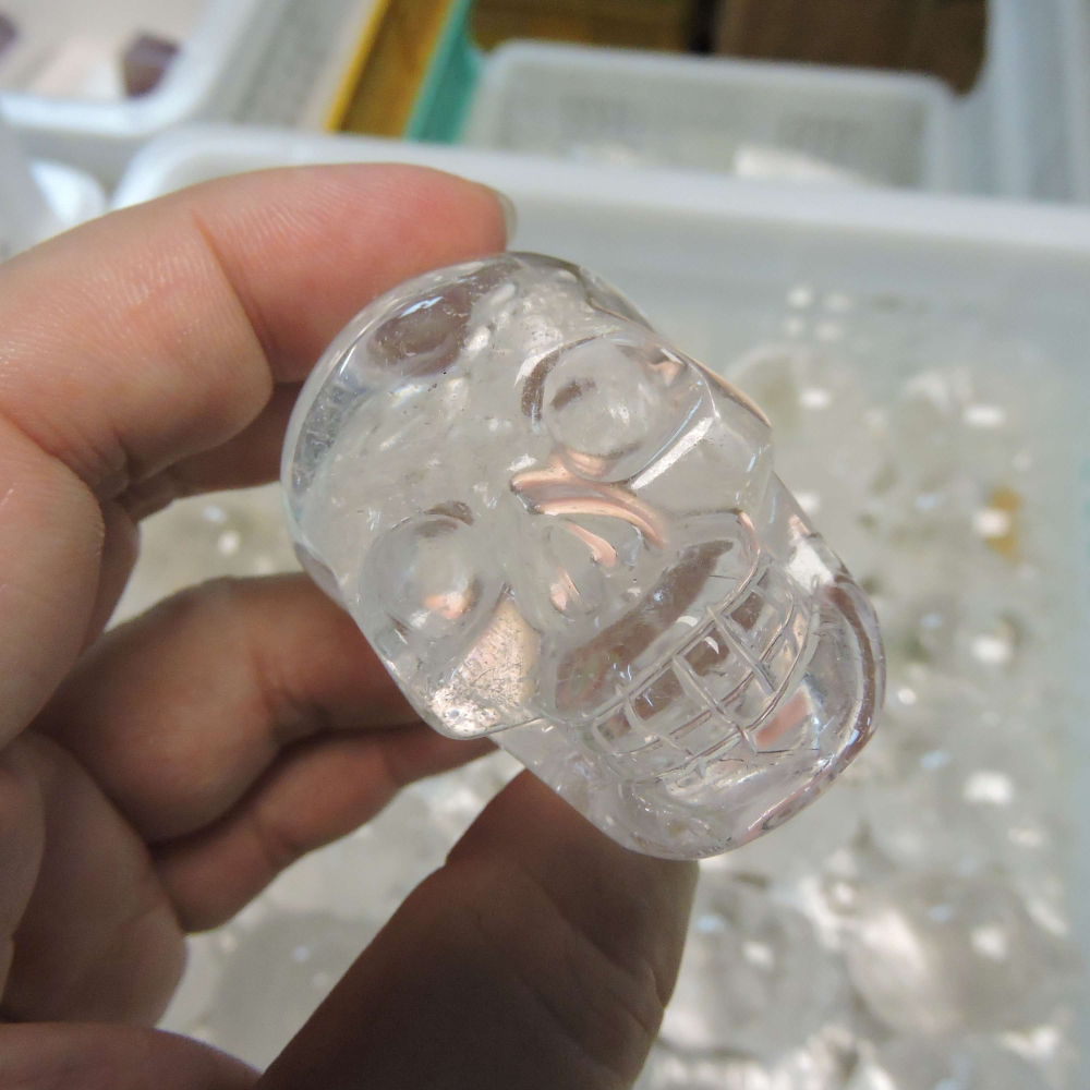 1123~白水晶骷髏頭-細節圖4