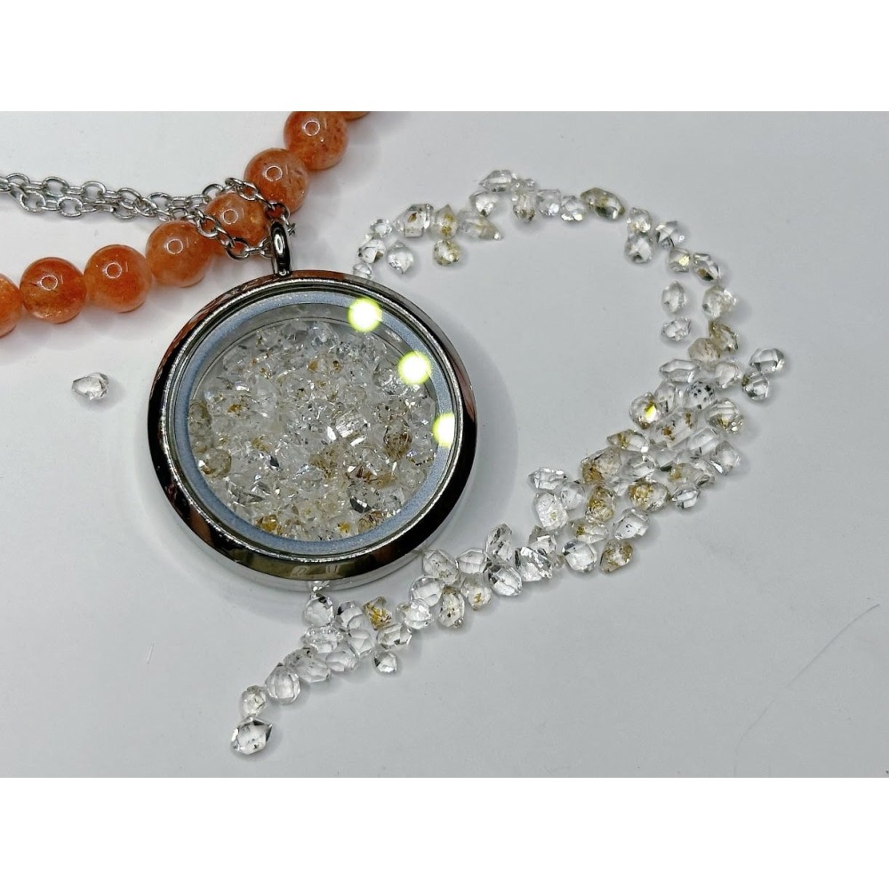 ~油膽赫基蒙~油膽雙尖項鍊墜子~-細節圖2