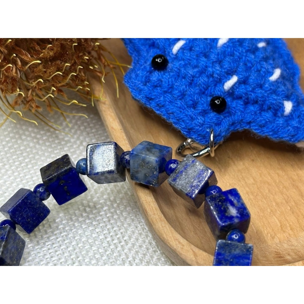 1123~青金石魔方手珠~-細節圖3