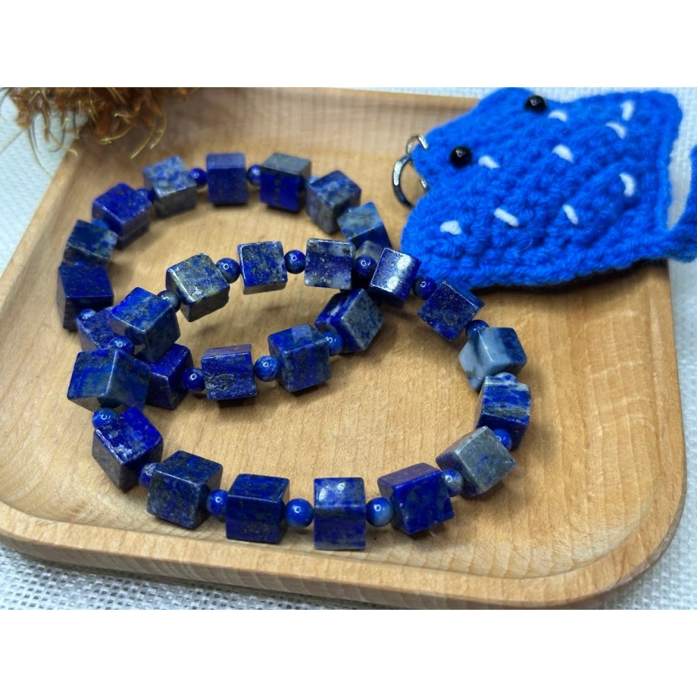 1123~青金石魔方手珠~-細節圖4
