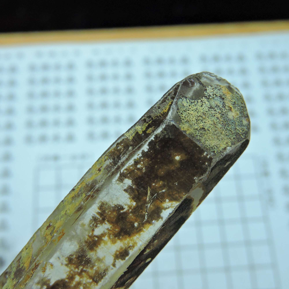 ~0105~西藏黑火晶~雙尖激光柱-細節圖3