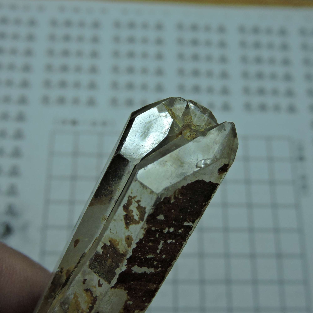 ~0105~西藏黑火晶~雙尖激光柱-細節圖4