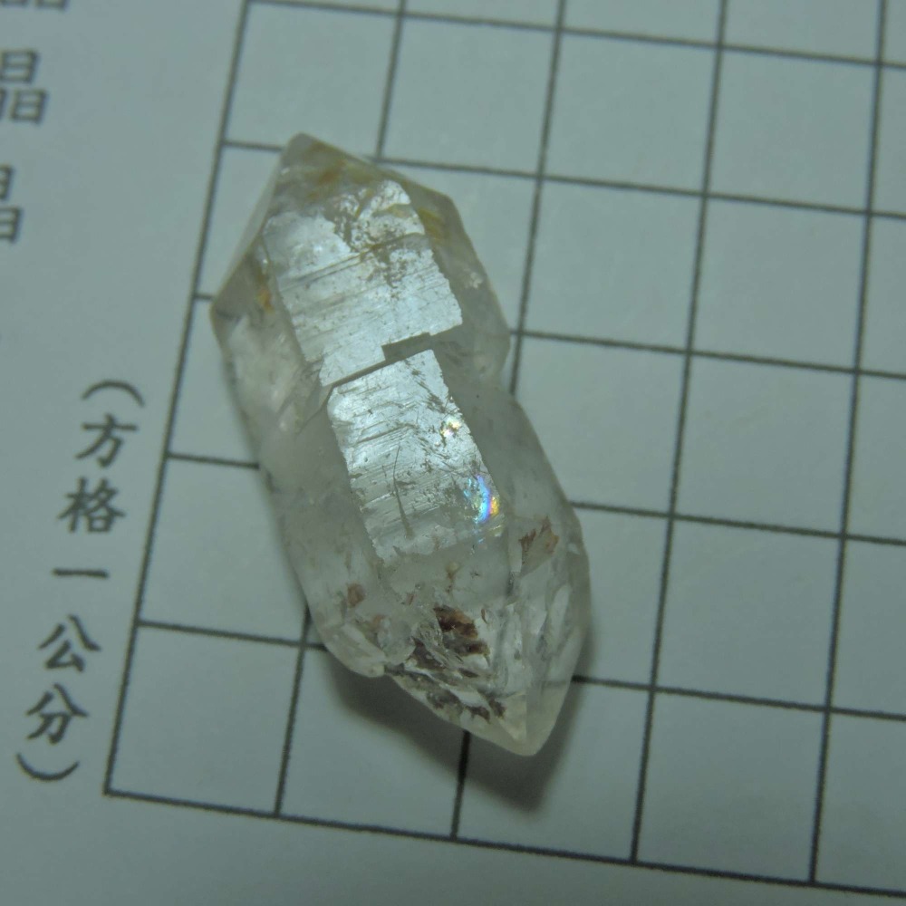 0113~馬島油膽水晶~雙尖水晶~F3-細節圖7