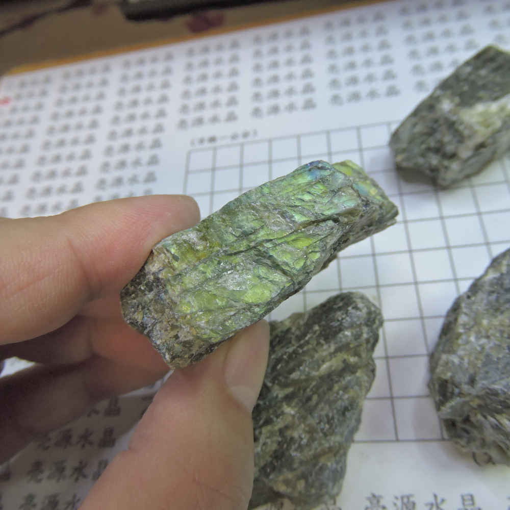 ~拉長石原礦~三個一組~-細節圖7