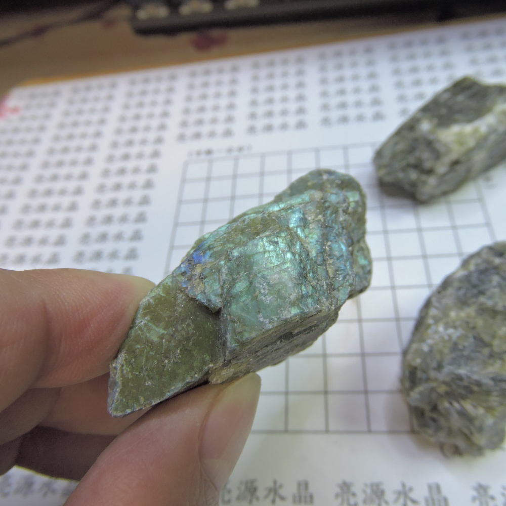 ~拉長石原礦~三個一組~-細節圖8