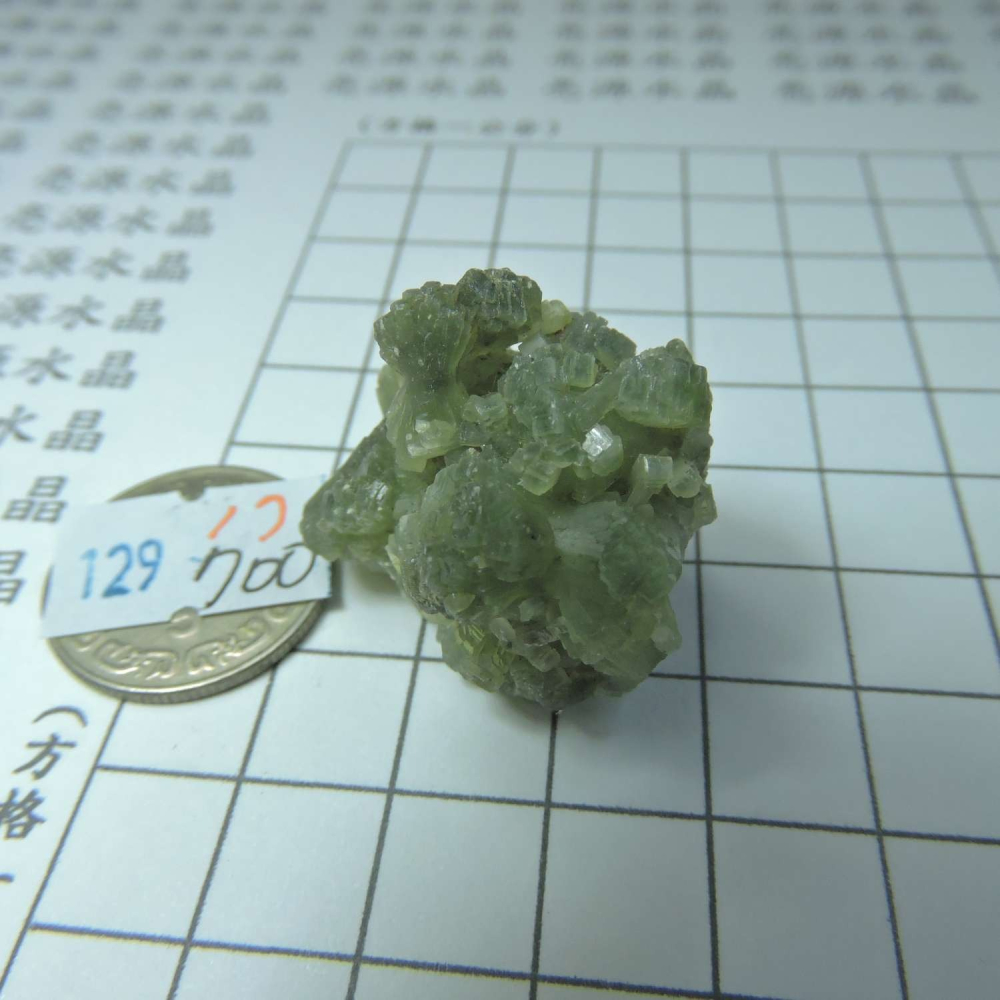 ~0129~蝴蝶結葡萄石~領結葡萄石~Bow-tie Prehnite~17~700-細節圖2