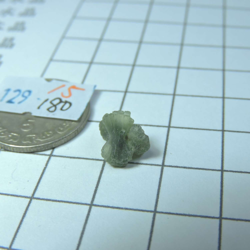 ~0129~蝴蝶結葡萄石~領結葡萄石~Bow-tie Prehnite~15~180-細節圖2