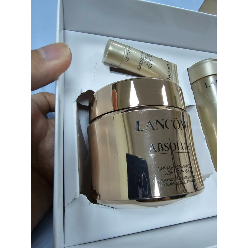 《3折盒損出清》蘭蔻 Lancome 絕對完美黃金玫瑰修護乳霜 SOFT 60ml 玫瑰霜組合-細節圖3