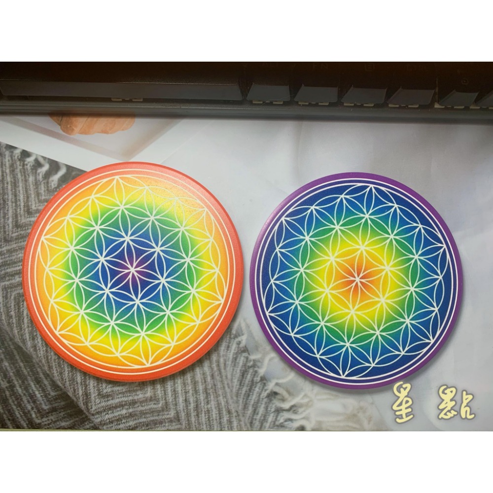 生命之花陶瓷吸水杯墊-細節圖4