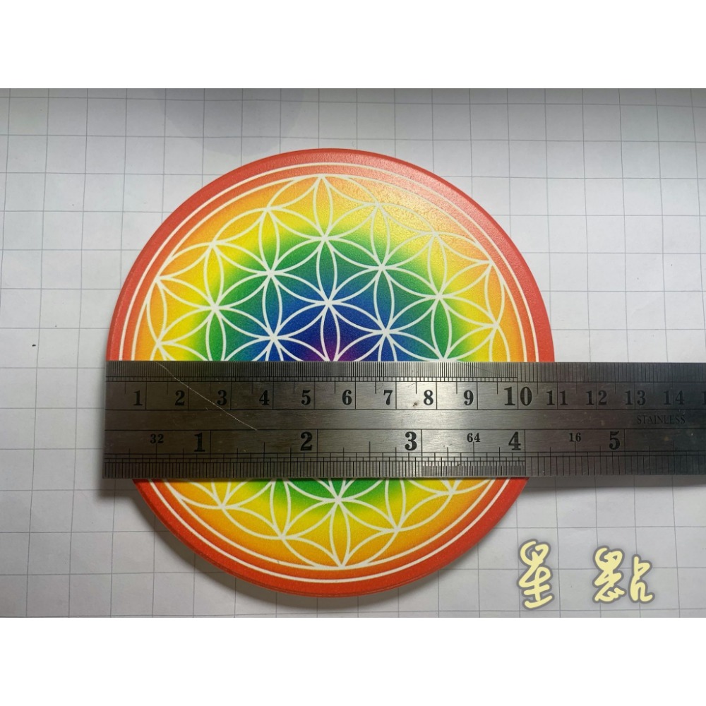 生命之花陶瓷吸水杯墊-細節圖5