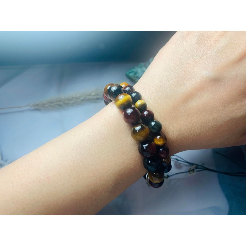 三色虎眼手珠-細節圖4
