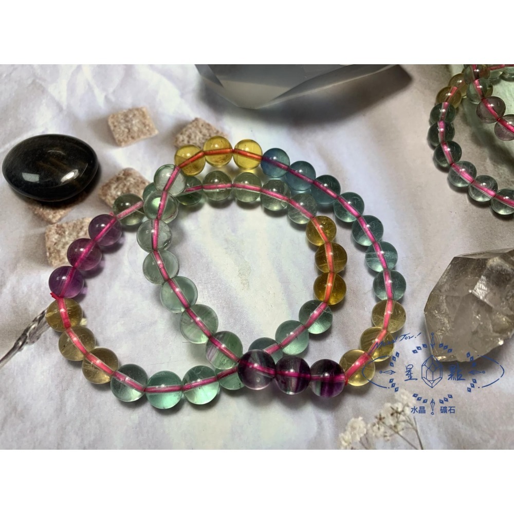 鮮彩螢石手珠-細節圖3