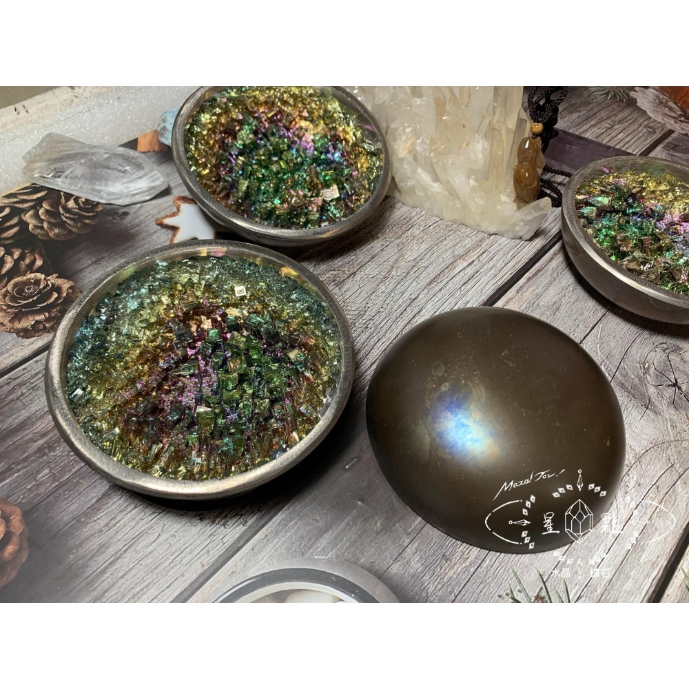 鉍金屬晶體聚寶盆-細節圖4