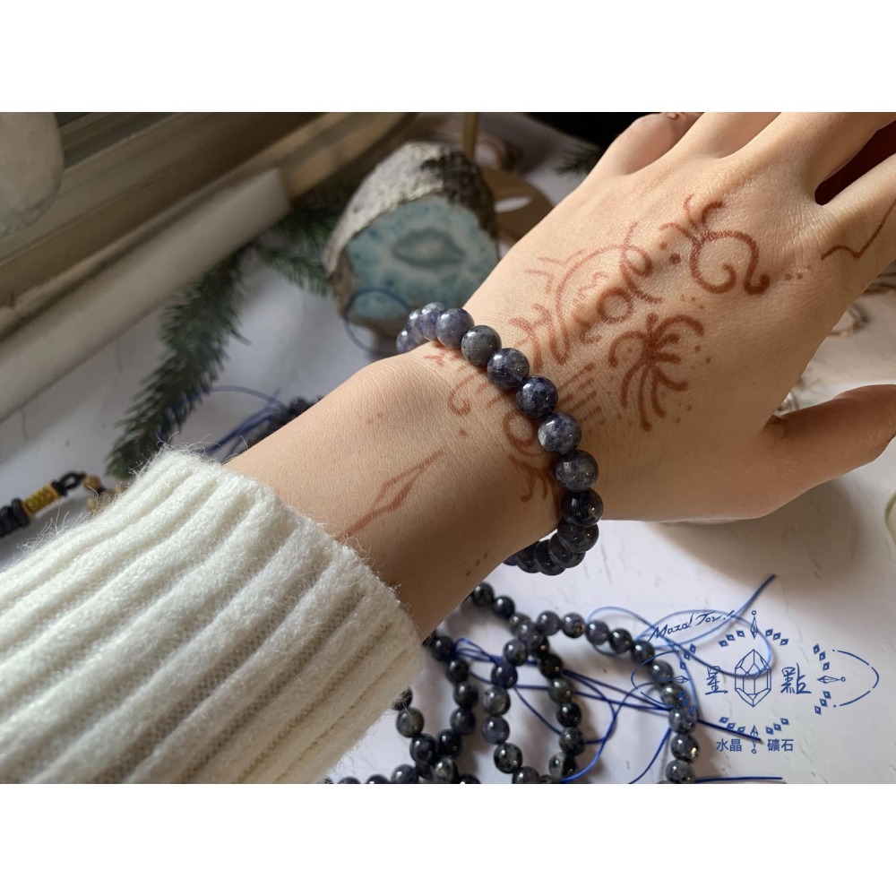 菫青石手珠-細節圖4