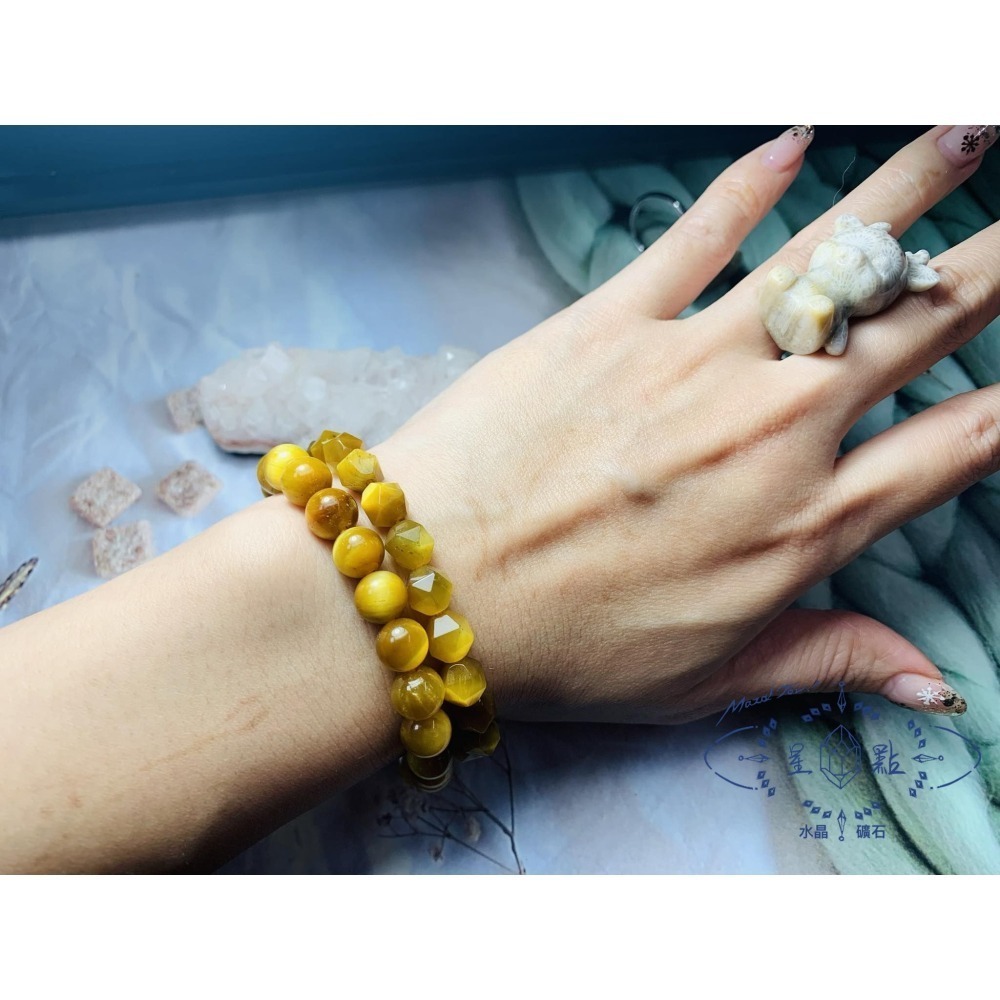 奶油虎眼手珠-細節圖4