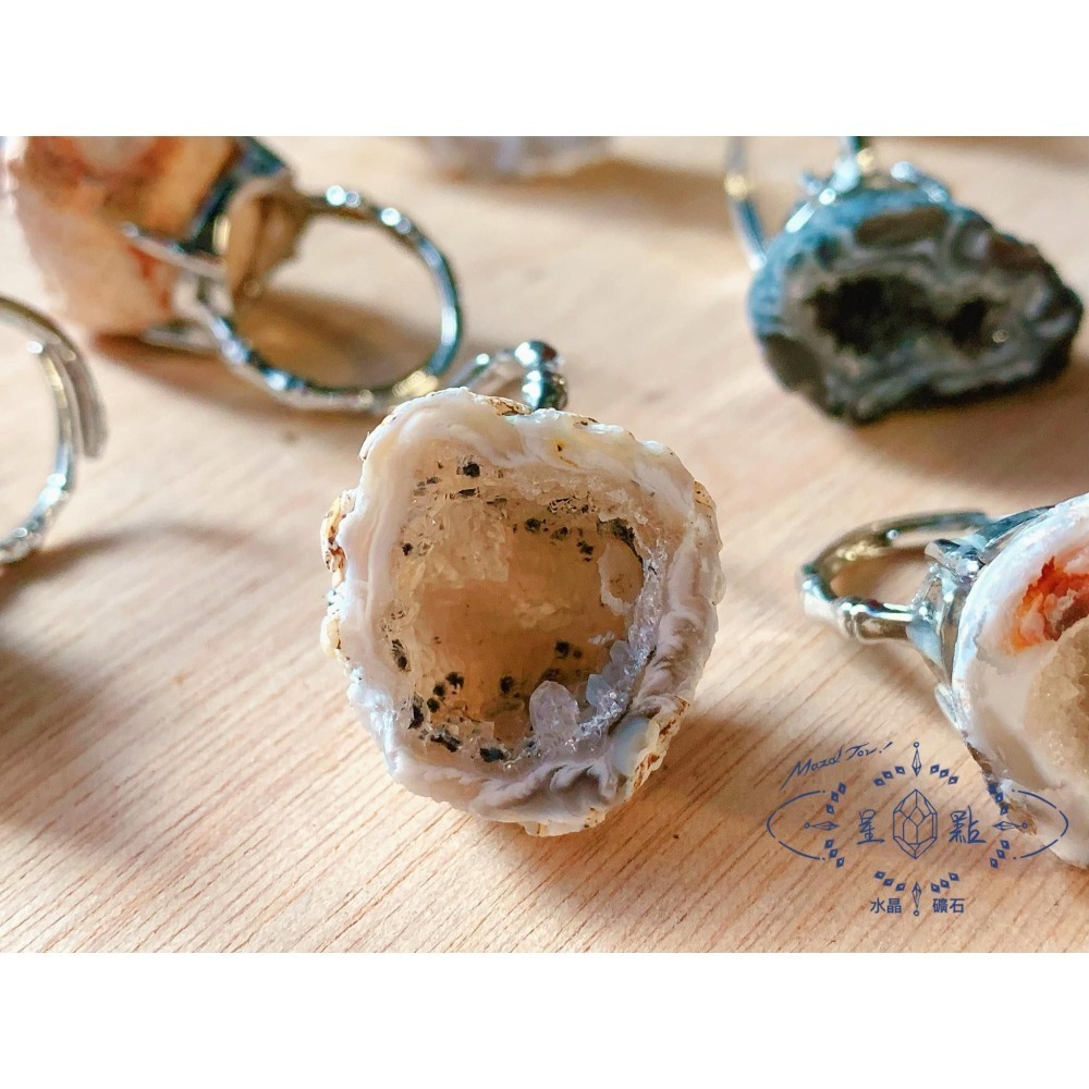 瑪瑙晶洞戒指-細節圖5