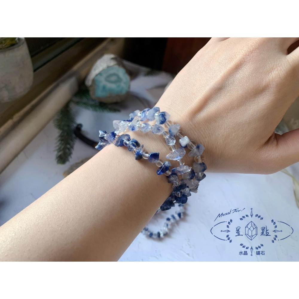 藍線石隨形手珠-細節圖4