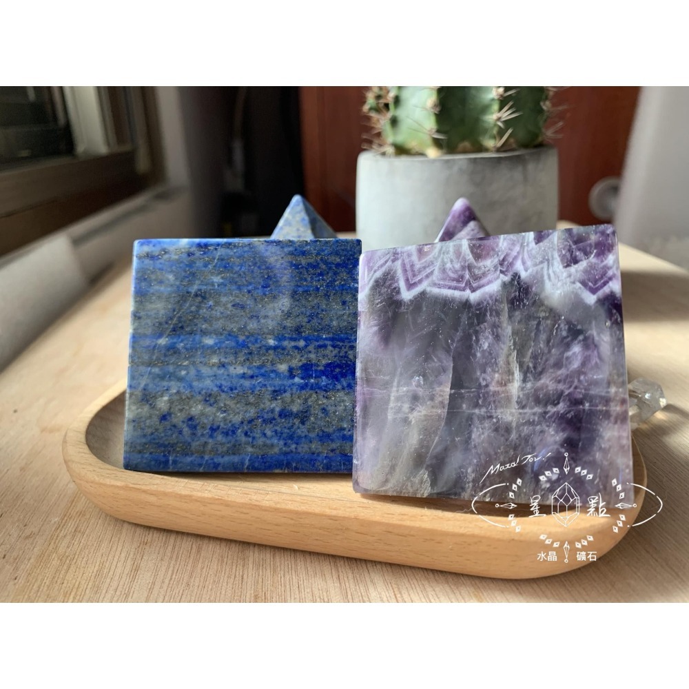 5公分金字塔~夢幻紫水晶、青金石-細節圖5